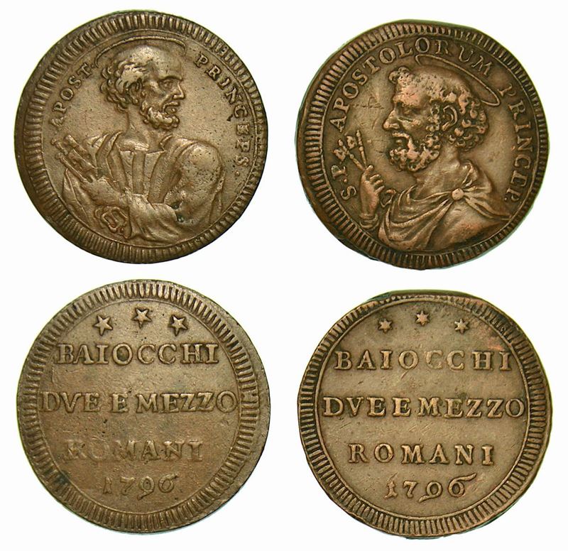 STATO PONTIFICIO. Lotto di due monete.  - Asta Numismatica - Cambi Casa d'Aste
