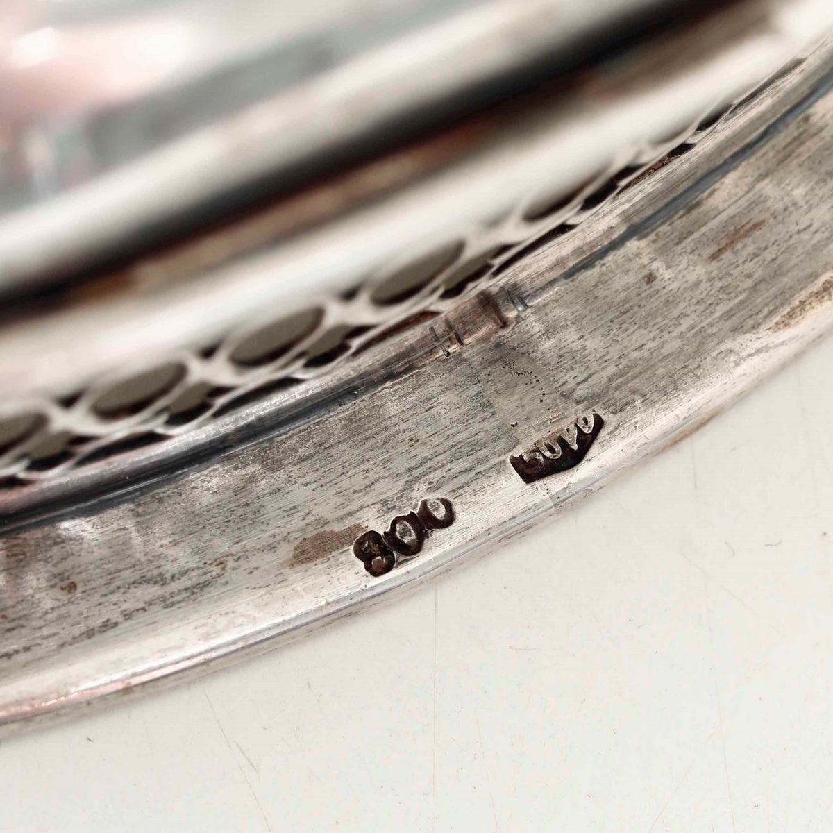 Argentiere Schiavon (Padova), Copia di cestini in argento fuso e traforato, argenteria veneta del...