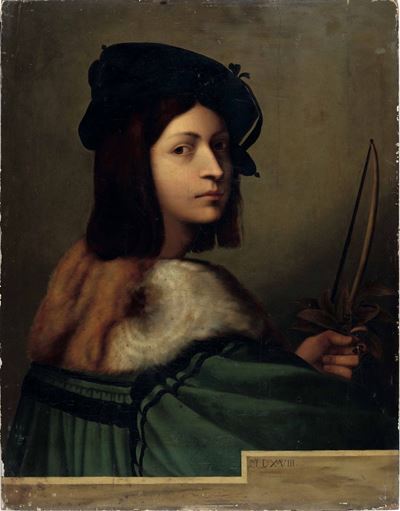 Nei Modi della Pittura del XVI Secolo (XIX Secolo) Ritratto di Giovane Uomo