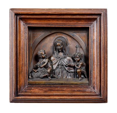 Omaggio a Bernardino Luini. Rilievo in Bronzo. Fonderia Pandiani Milano