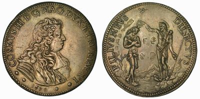 Firenze. Cosimo III De' Medici, 1670-1723. Piastra 1678.