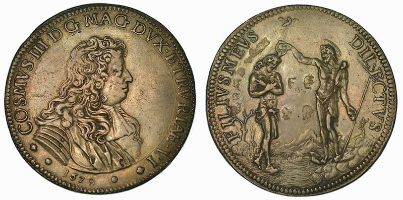 FIRENZE. COSIMO III DE' MEDICI, 1670-1723. Piastra 1678.  - Auction Numismatics - Cambi Casa d'Aste