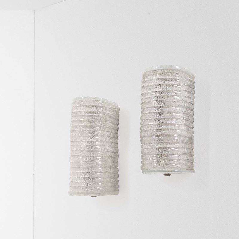 Barovier &amp; Toso : Due lampade a parete  - Auction Design Lab - Cambi Casa d'Aste