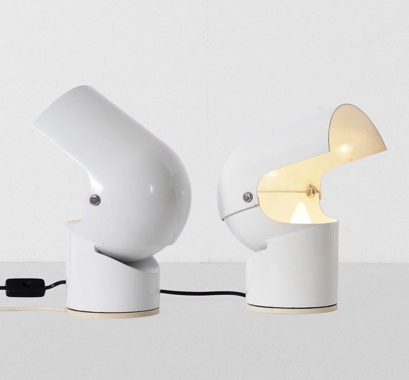Gae Aulenti : Coppia di lampade da tavolo mod. Pileino  - Auction Design Lab - Cambi Casa d'Aste
