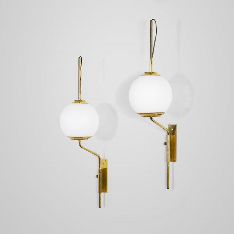 Luigi Caccia Dominioni : Coppia di lampade da parete mod. LP11  - Auction Design - Cambi Casa d'Aste