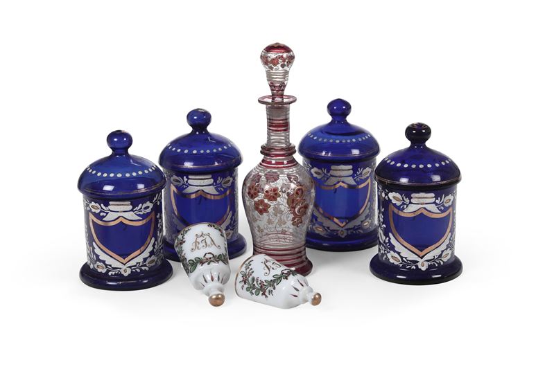 Gruppo di oggetti in vetro  - Auction Dimore italiane | Cambi Time - Cambi Casa d'Aste