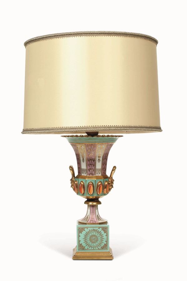 Vaso montato a lampada, XX secolo