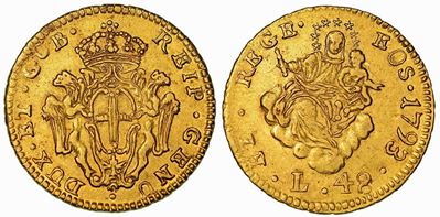 Genova. Dogi Biennali e Governatori della Repubblica, 1528-1797. Serie della III Fase, 1637-1797....
