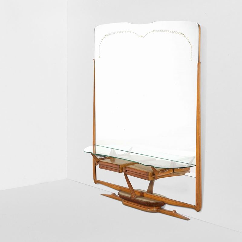 Grande specchiera con consolle   - Auction 20th century furniture - Cambi Casa d'Aste