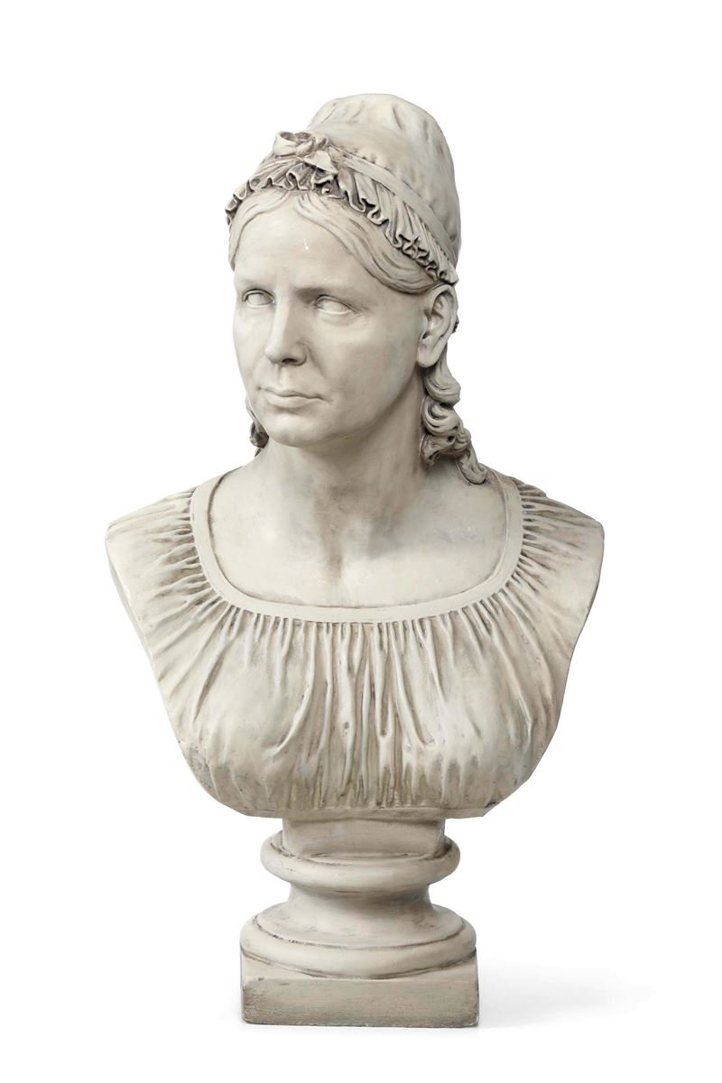 Busto femminile. Nei modi di Johann Heinrich Dannecker (Stoccarda 1758 - 1841)  - Auction Sculpture and Works of Art - Cambi Casa d'Aste