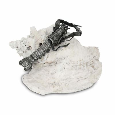 Maison Mario Buccellati, Conchiglia con crostaceo, argento su conchiglia, Italia XX-XXI secolo