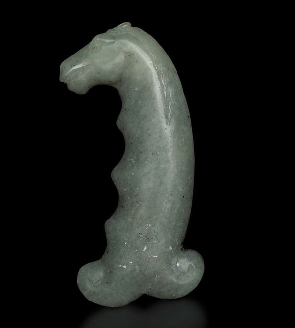 A jade dagger handle, China, Qing Dynasty