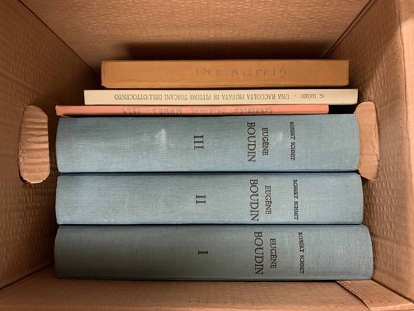 Eugene Boudin 1824-1898, Imprimerie Union, Paris 1973. Lotto di n.3 volumi (importante monografia) esemplare  [..]