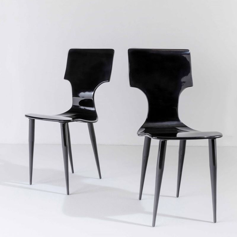 Piero Fornasetti : Due sedie  - Asta Design 200 - Cambi Casa d'Aste