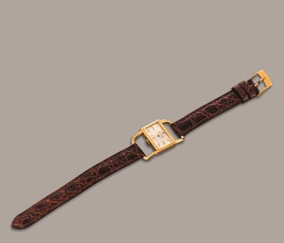 Jaeger Lecoultre - Etrier in Oro Giallo 18k, Quadrante Argenté con Indici Applicati, Carica Manua...