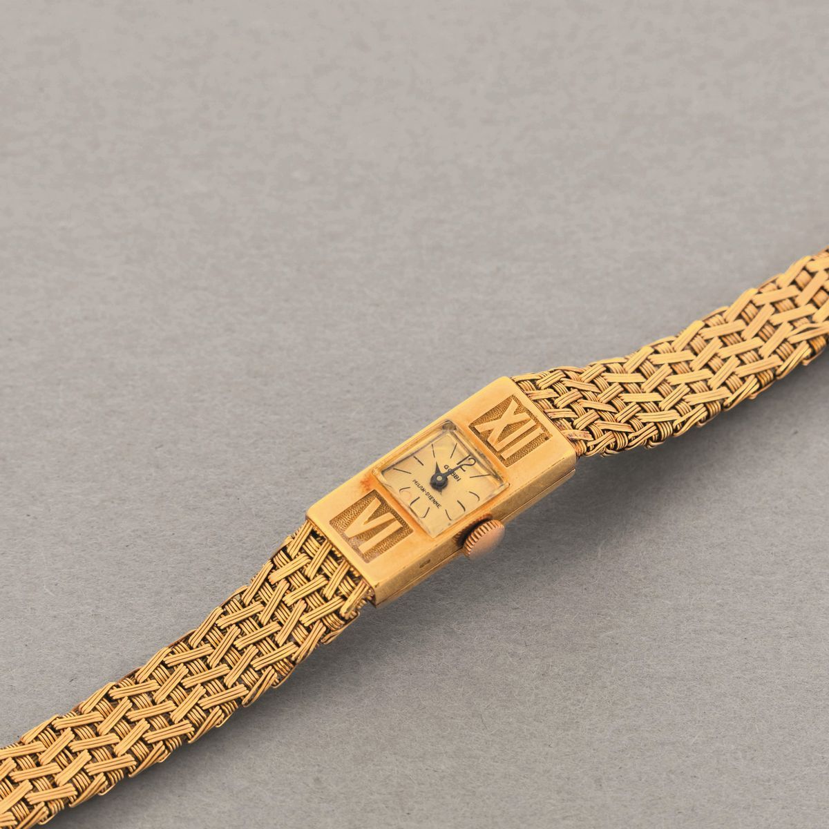 Gobbi - Orologio Gioiello da Donna in Oro Giallo 18k con Movimento a Carica Manuale e Quadrante C...