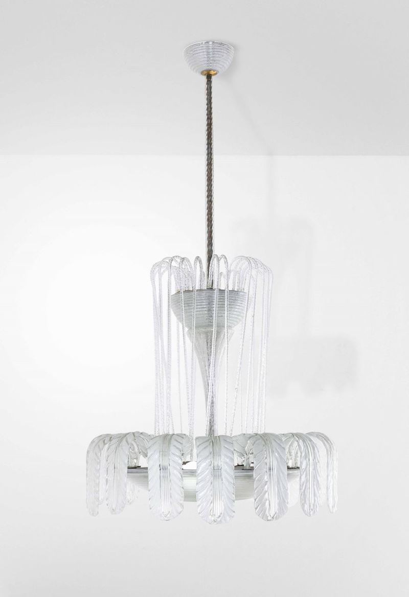 Ercole Barovier : Lampada a sospensione  - Auction Design 200 - Cambi Casa d'Aste