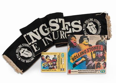 Brochure Rolling Stones Tour con Biglietto e Sciarpa