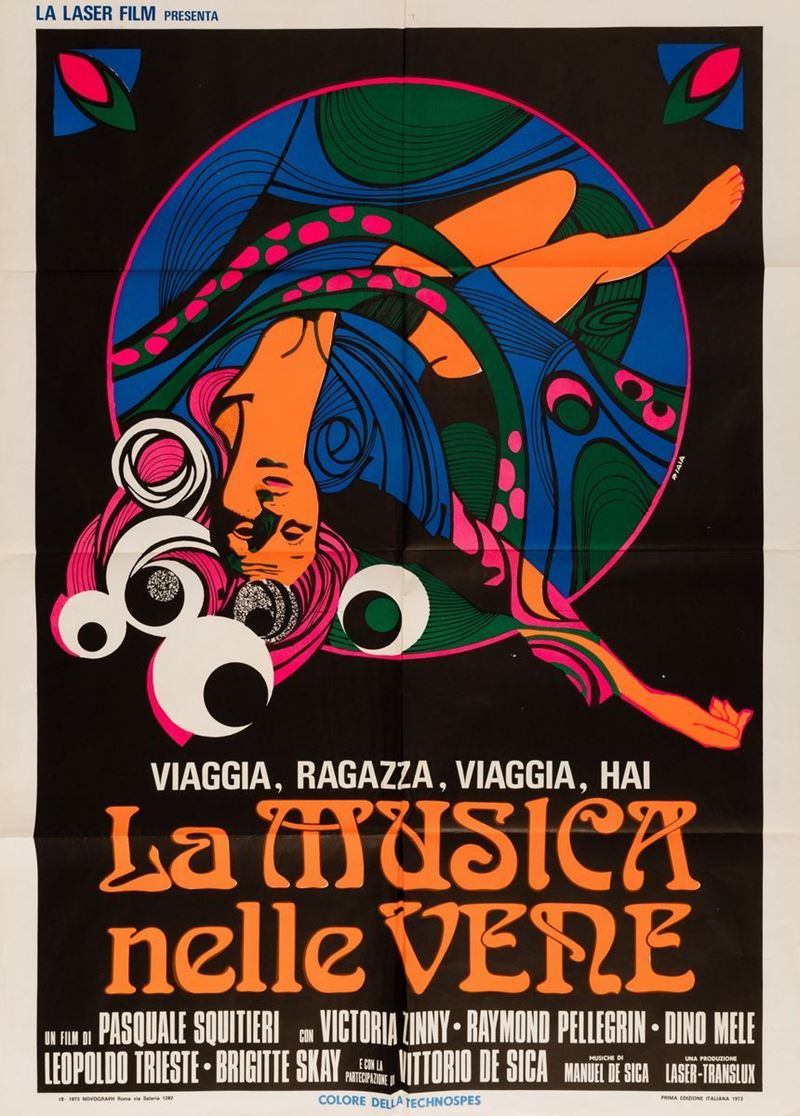 P.Iaia : La Musica nelle Vene  - Auction POP Culture and Vintage Posters - Cambi Casa d'Aste