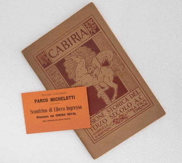 Cabiria booklet and ticket
