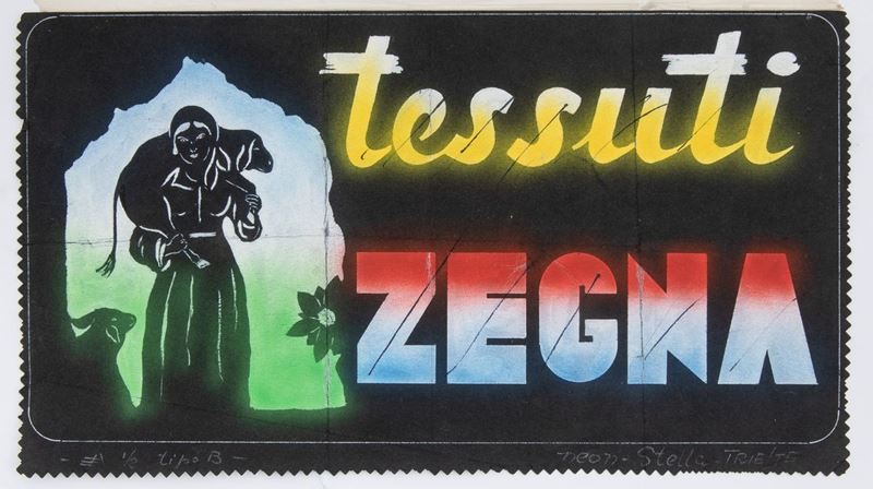 Tessuti Zegna  - Asta POP Culture e Manifesti d'Epoca - Cambi Casa d'Aste