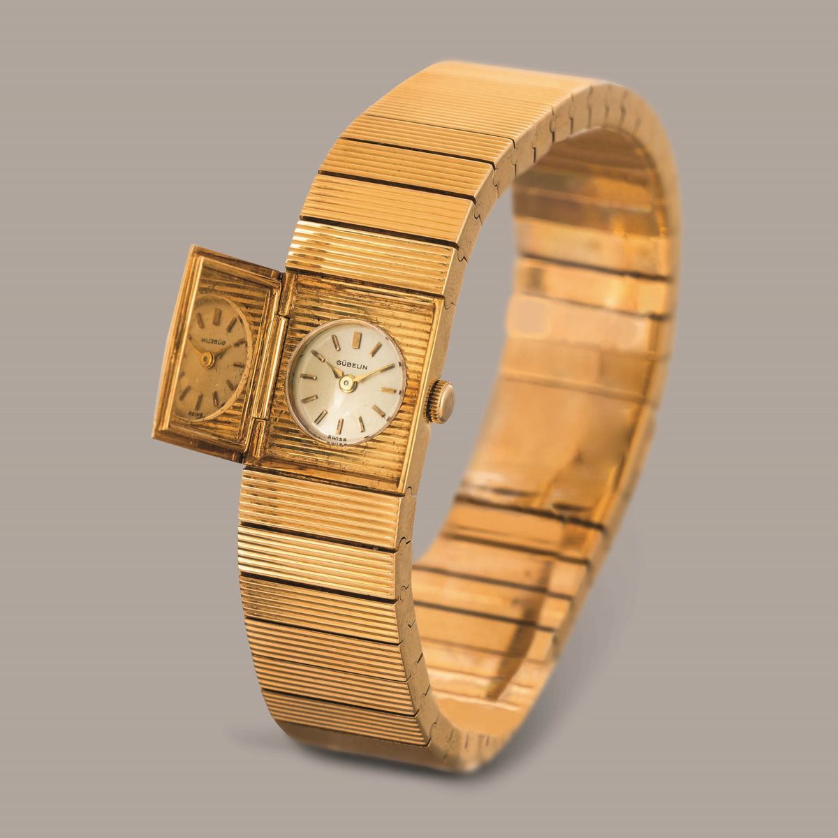 Gubelin - Montre a Secret in Oro Giallo 18k con Apertura Laterale a Pressione Nascosta, Quadrante...