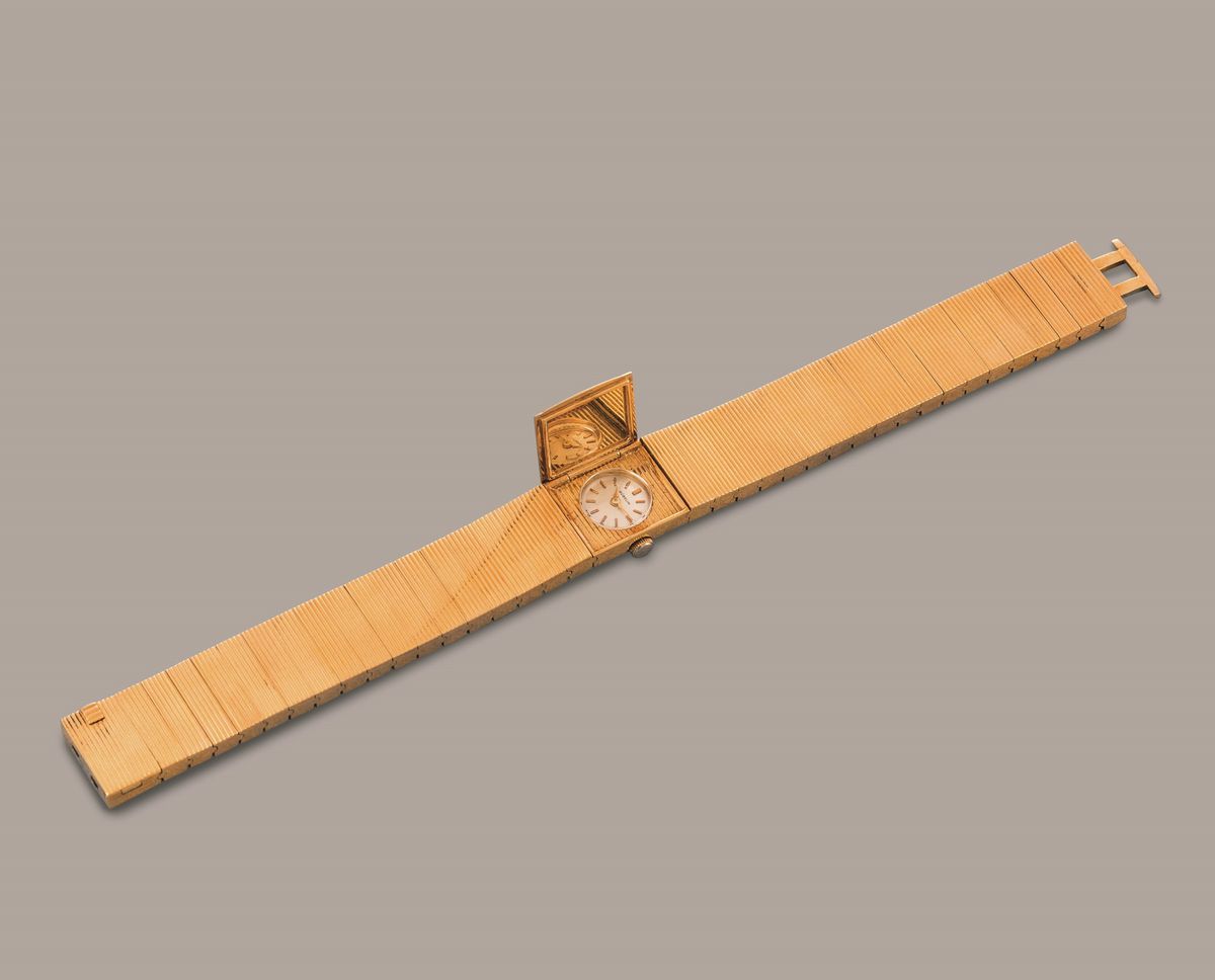 Gubelin - Montre a Secret in Oro Giallo 18k con Apertura Laterale a Pressione Nascosta, Quadrante...