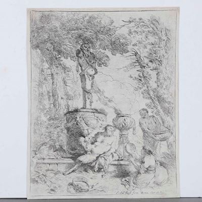 Castiglione Giovanni Benedetto Baccanale Davanti All'altare di Dio Termine. 1645 Circa