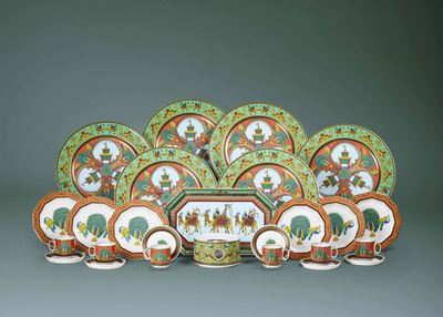 Servizio da Tavola Appartenuto a Gianni Versace 'le Voyage De Marco Polo'germania, Manifattura di...