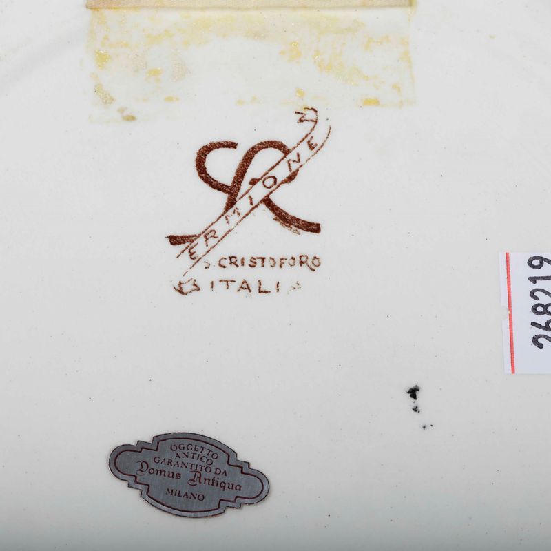 Coppia di Piatti dal Servizio "ermione" di Gio Ponti Milano, Manifattura San Cristoforo Richard-g...