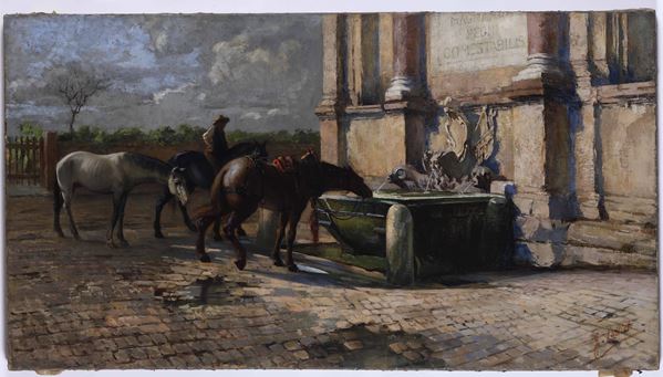 Giuseppe Lallich (1867-1953) Alla fontana