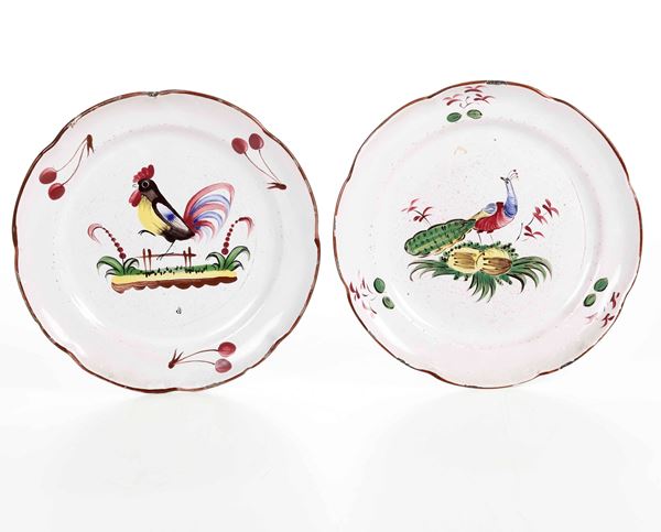 Coppia di Piatti Francia dell'est, fine XVIII inizio XIX secolo