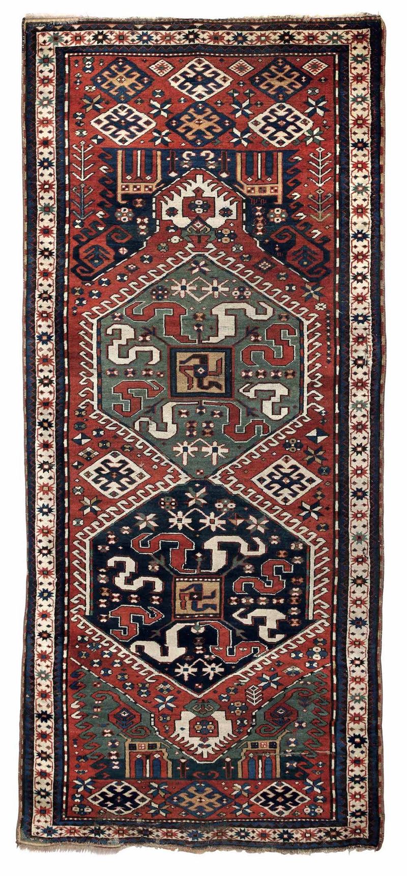 Tappeto Chondoresk, Caucaso fine XIX secolo  - Auction Carpets - Cambi Casa d'Aste