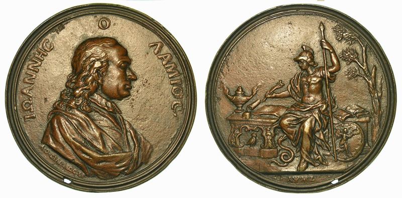 LAMI GIOVANNI, 1697- 1770. Medaglia in bronzo 1747.  - Auction Numismatics - Cambi Casa d'Aste