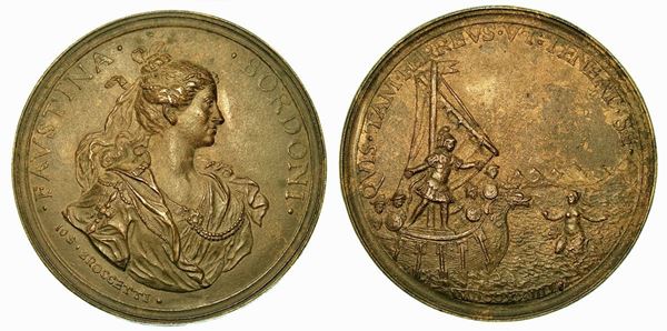 VENEZIA. FAUSTINA HASSE BORDONI, 1700-1781. Medaglia in bronzo 1723.