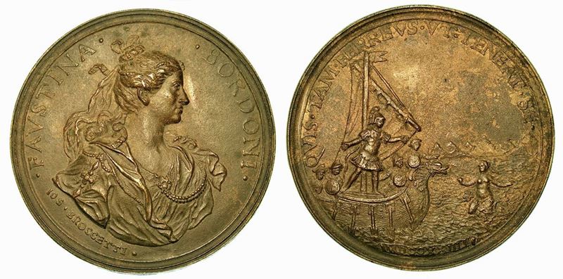 VENEZIA. FAUSTINA HASSE BORDONI, 1700-1781. Medaglia in bronzo 1723.  - Asta Numismatica - Cambi Casa d'Aste