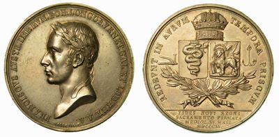 Milano. Francesco i D'asburgo-lorena, 1815-1835. Medaglia per il Giuramento 1815.