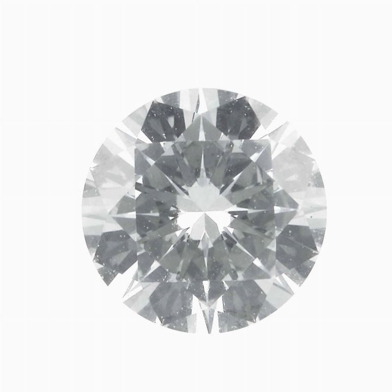 Brilliant-cut diamond weighing 0.54 carats. Gemmological Report R.A.G. Torino n. DV22136  - Auction Fine Jewels - Cambi Casa d'Aste