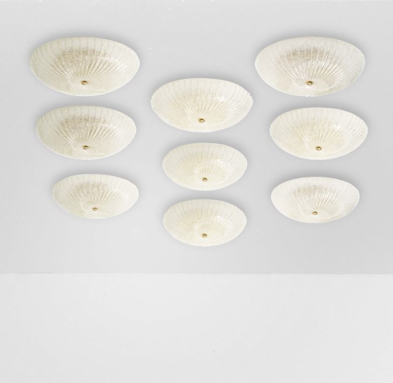 Nove plafoniere  - Auction 20th century furniture - Cambi Casa d'Aste