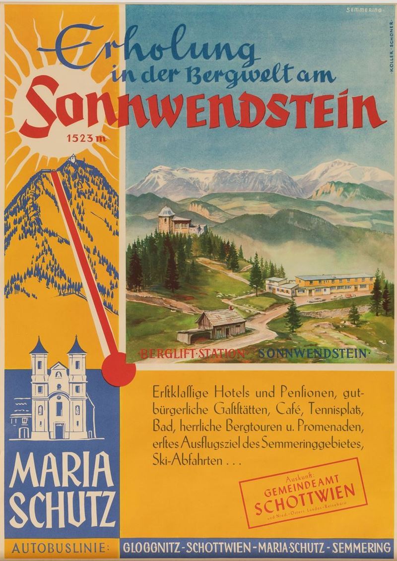 Keller Sch&#246;ner : Sonnwendstein  - Auction POP Culture and Vintage Posters - Cambi Casa d'Aste