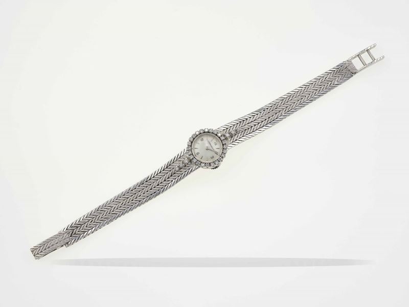 Jaeger-LeCoultre gold and huit-huit diamond lady's wristwatch  - Auction Fine Jewels - Cambi Casa d'Aste