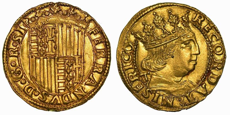 NAPOLI. FERDINANDO I D'ARAGONA, 1458-1494. Ducato. Emissioni dal 1458 al 1462.  - Auction Numismatics - Cambi Casa d'Aste