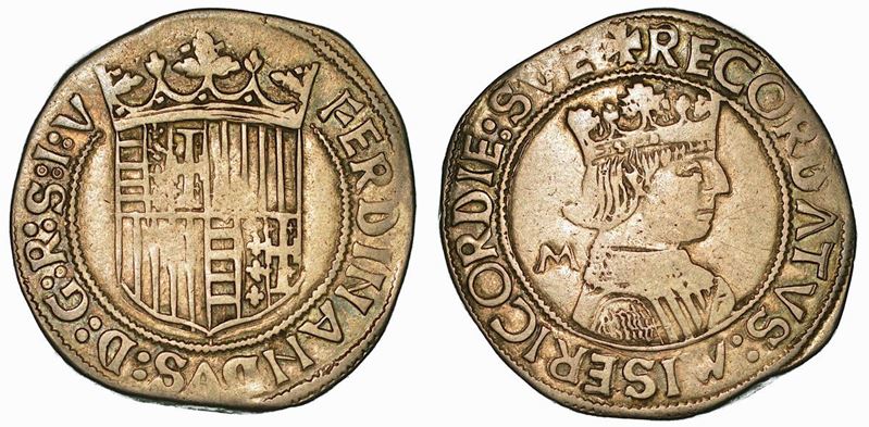NAPOLI. FERDINANDO I D'ARAGONA, 1458-1494. Tarì. Emissioni dal 1458 al 1462.  - Auction Numismatics - Cambi Casa d'Aste