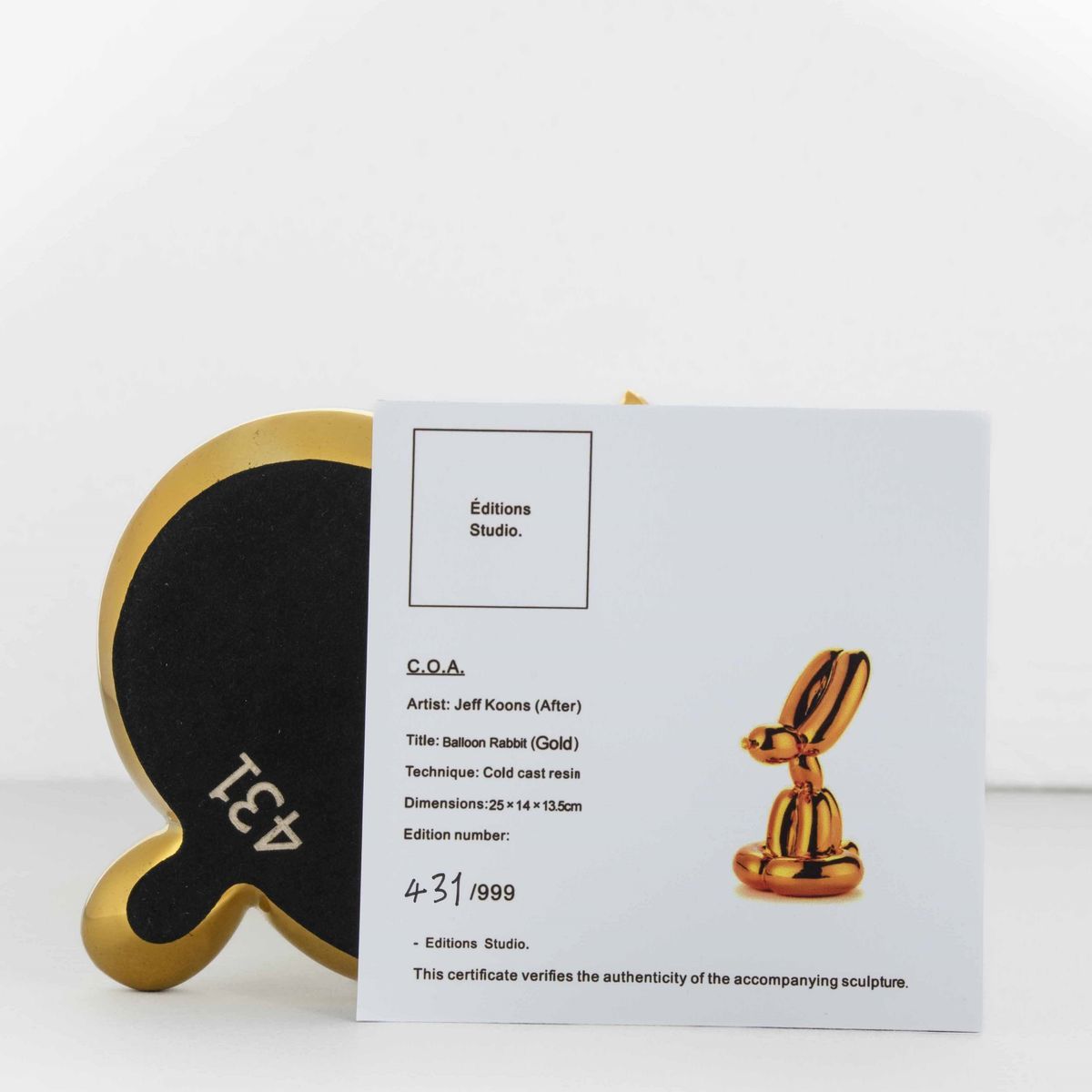 Balloon Rabbit (gold)