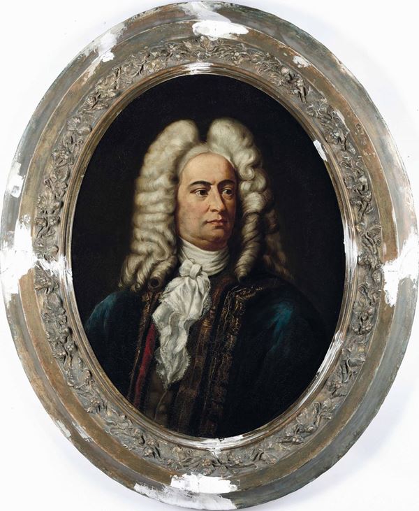 Scuola del XVIII secolo Ritratto di Handel