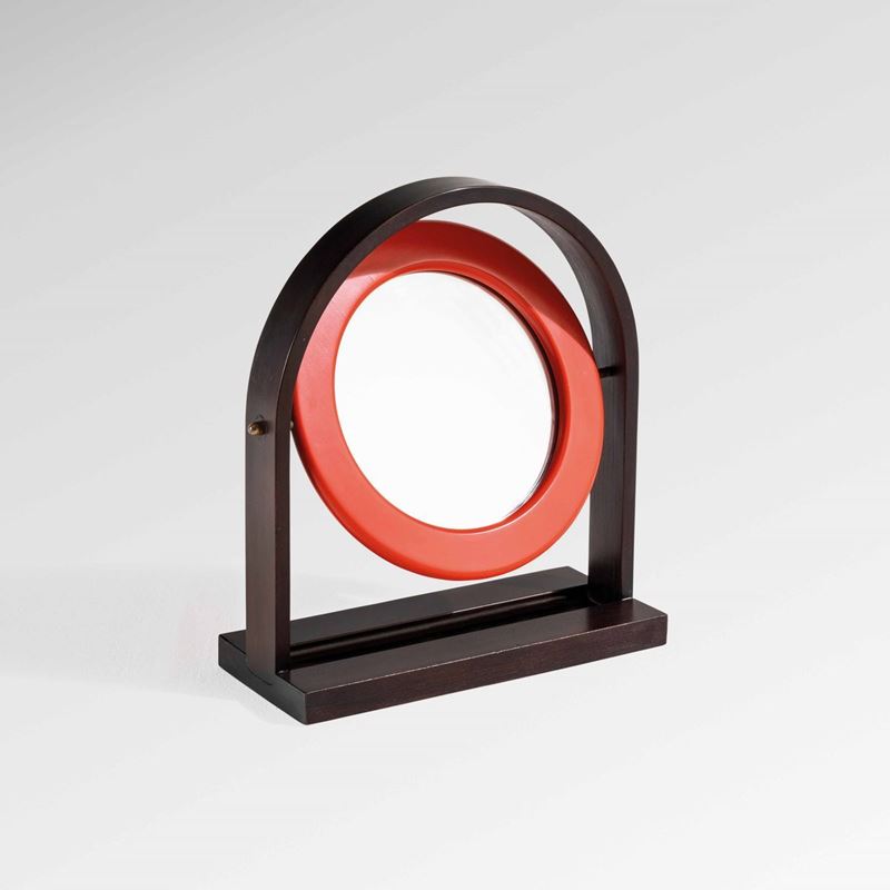 Ettore Sottsass : Specchio da tavolo Sandretta mod. SP63  - Auction Design 200 - Cambi Casa d'Aste