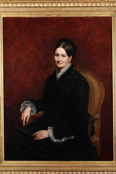 Pittore del XIX Secolo Ritratto Femminile