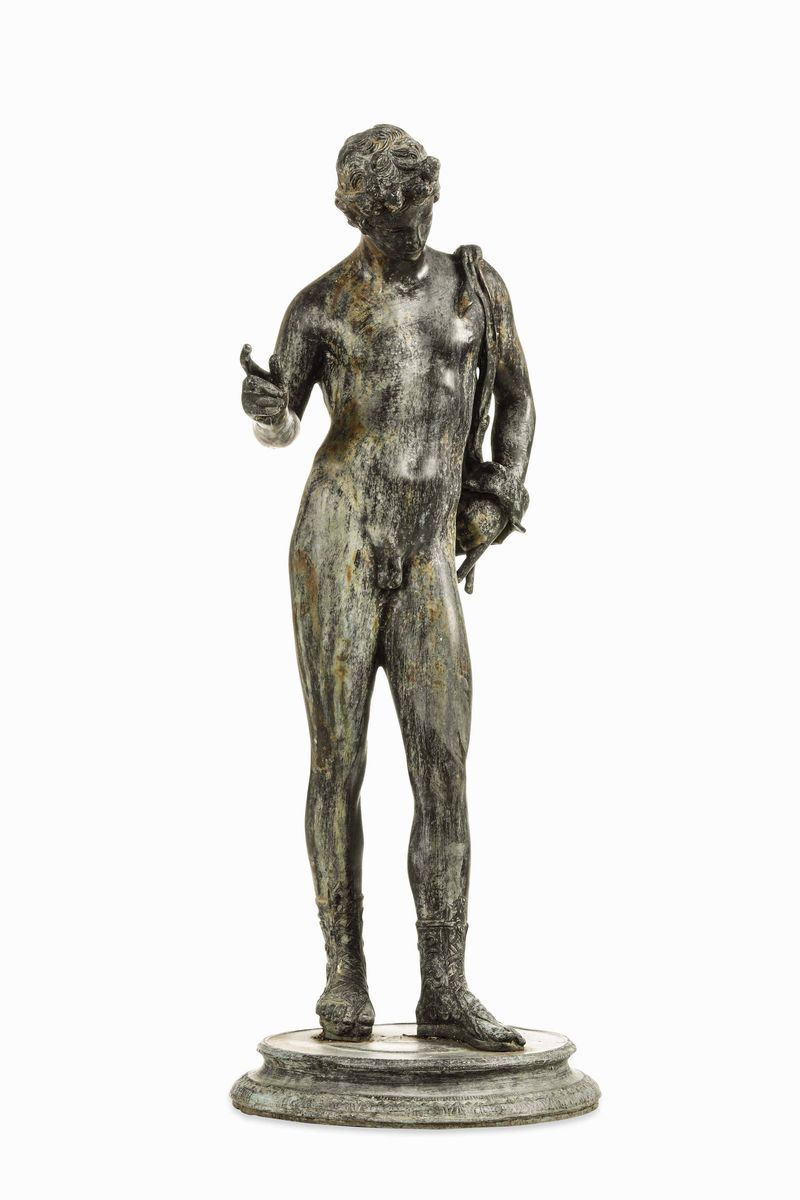 Narciso. Bronzo fuso. Fonderia artistica italiana del XIX-XX secolo. (Chiurazzi, Napoli?)  - Auction Sculpture and Works of Art - Cambi Casa d'Aste