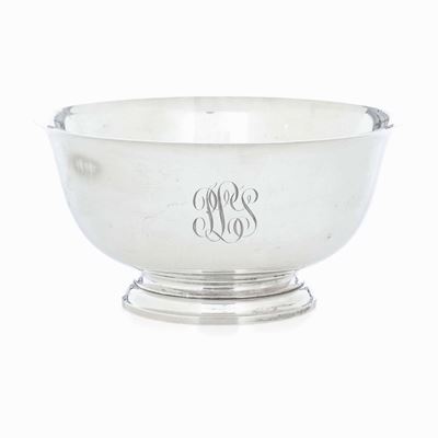 Centrotavola in Argento Sterling Fuso e Cesellato. Gorham Usa, XX Secolo