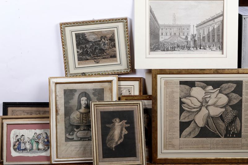 Lotto di stampe  - Auction Antiques and paintings - Cambi Casa d'Aste